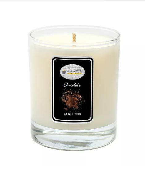 iShopping - Aromaflick Chocolate Soy Glass Candle 100 Gram