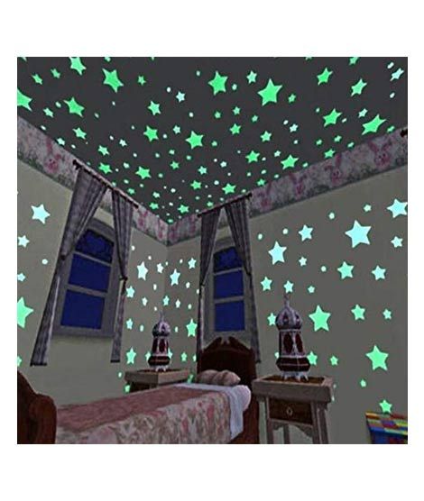 iShopping - Promax Multi-Color Stars Glow in The Dark - 100 Pcs