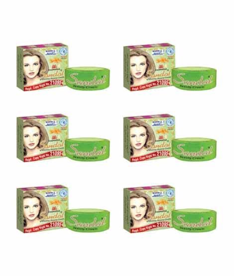 Dulhan Cosmetics Sandal Beuty Cream (Pack of 6)