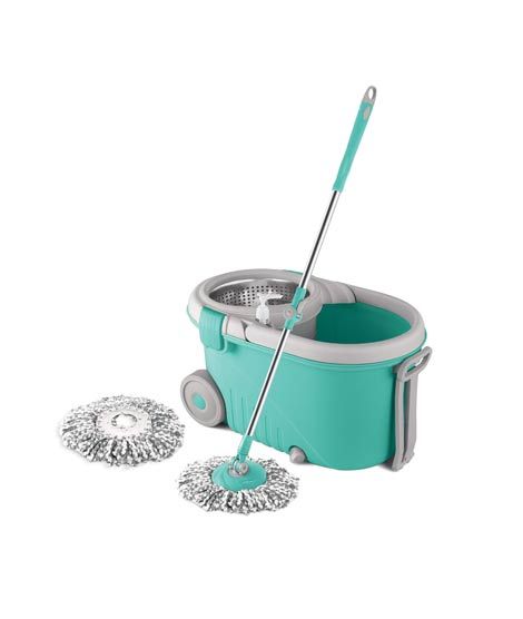 iShopping - Genshirts Stainless Steel Royal Spin Mop With Big Wheels