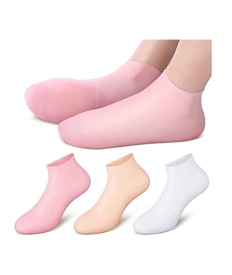 Genshirts Silicone Moisturizing Gel Heel Socks - Pair