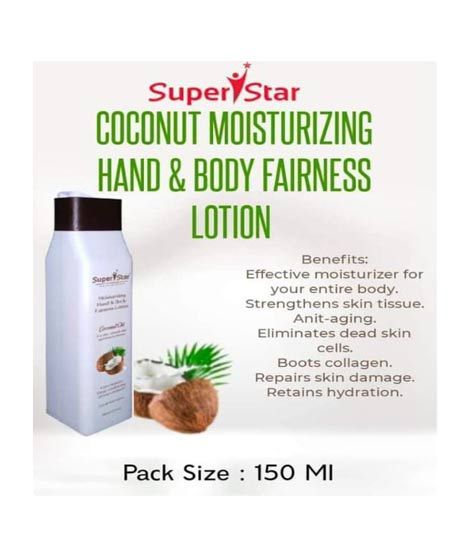 iShopping - Super Star Coconut Moisturizing Hand & Body Fairness Lotion - 150ml