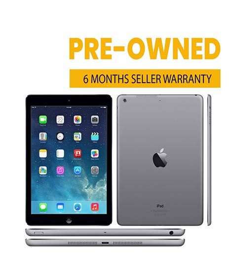 iShopping - Apple iPad Air 1 With 9.7 inches 16GB (Retina Display) Wi-Fi (1st Generation) 9.7" WIFI Grey Free Cover