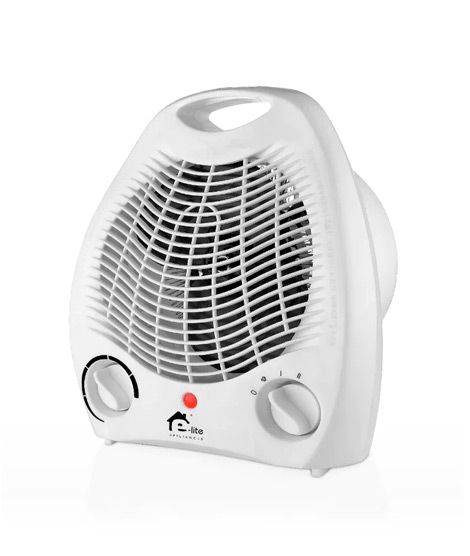 E-Lite Fan Heater White - (EFH-804)