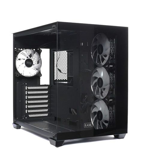 iShopping - EASE Tempered Glass Gaming Case-Black (EC124B) 