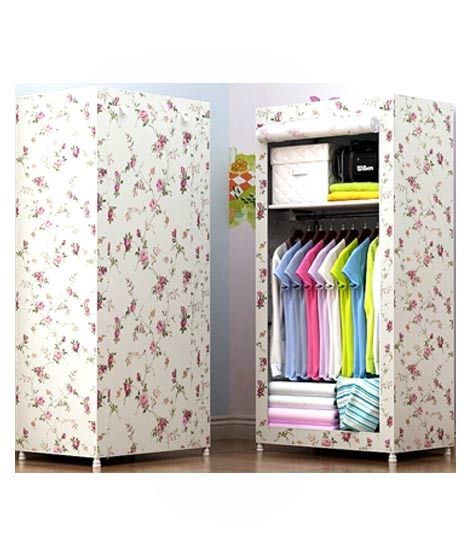 iShopping - Easy Shop Double Shelf Hanging Wardrobe White