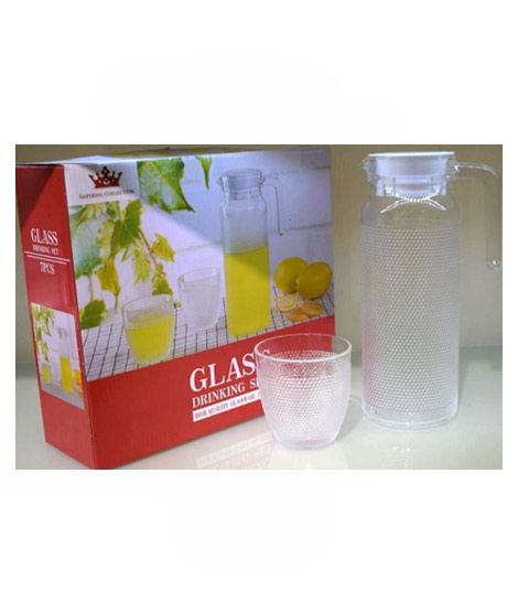 Easy Shop Elegant Glass Water Set Of 7Pcs