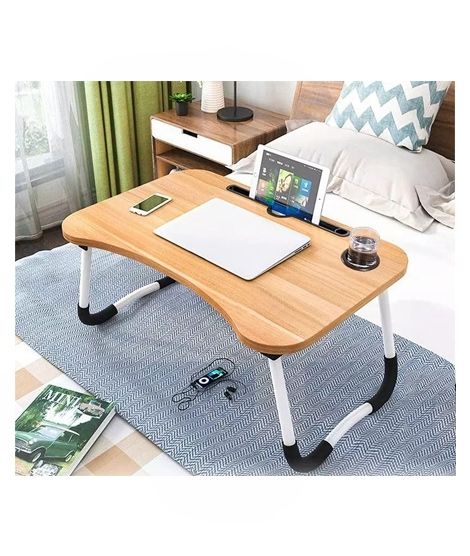 iShopping - Easy Shop Foldable Wooden Laptop Table Brown