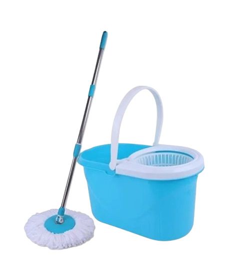 iShopping - Easy Shop Royal Plastic Spinner Mop with Mop Head Cloth - High Quality