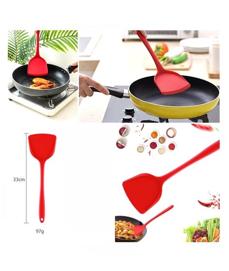 iShopping - Easy Shop Silicone Non-Stick Spoon Red