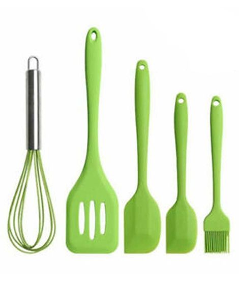 iShopping - Easy Shop Silicone Utensil Set Pack Of 5 Green