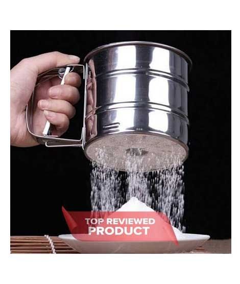 Easy Shop Stainless Steel Flour Straining Cup