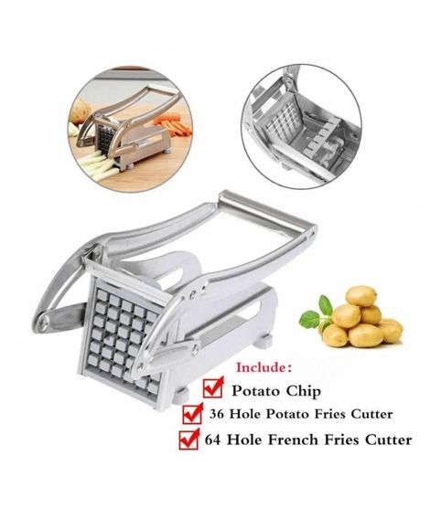 iShopping - Easy Shop Stainless Steel French Fries Cutter With Extra Blade