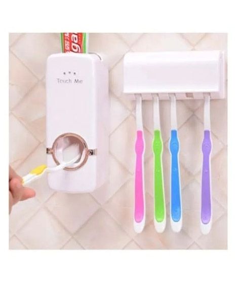 iShopping - Easy Shop Toothpaste Dispenser With Brush Holder