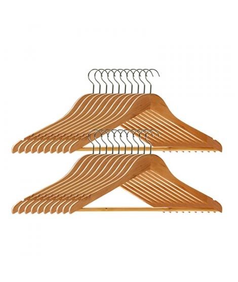 iShopping - Premier Home Wooden Clothes Hangers - Set Of 20 (1900355)