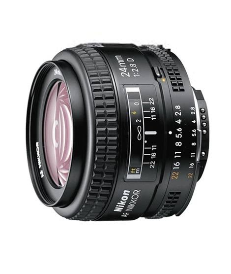 iShopping - Nikon AF 24mm f/2.8D Lens Black (JAA125DA)