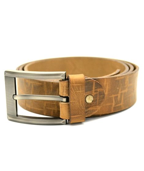 iShopping - Evenodd Self Leather Belt For Men Brown (MAB19020)