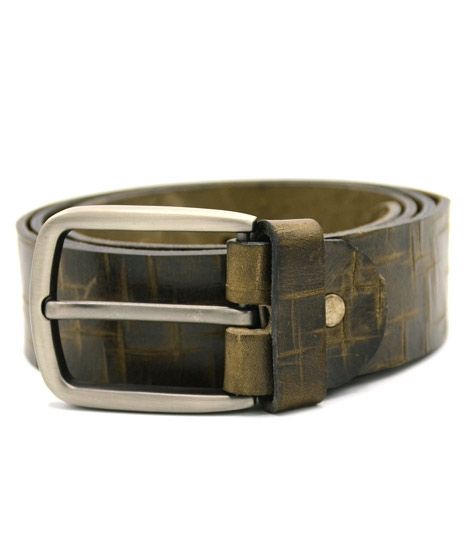 iShopping - Evenodd Self Leather Belt For Men Olive (MAB19019)