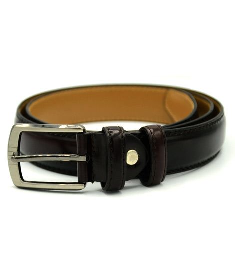 iShopping - Evenodd Round Shape Leather Belt For Men Black (MAB19037)