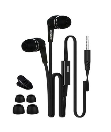 Faster F8 Wonderful Bass Sounds Earphones Black