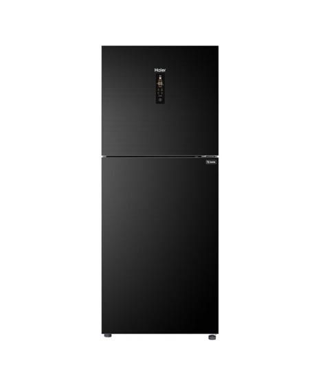 Haier Digital Inverter Freezer-On-Top Glass Door Refrigerator 10 Cu Ft Black (HRF-306IDB)