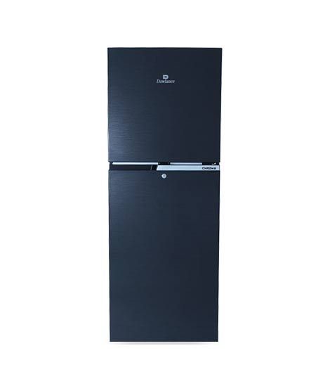 Dawlance Chrome Freezer-On-Top Refrigerator 7 Cu Ft Hairline Black (9140-WB)