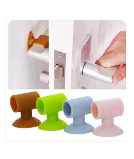 iShopping - Ferozi Traders Flexible Door Stopper Silicone Wall - 4Pcs