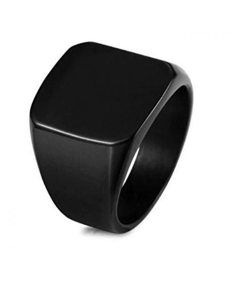 iShopping - Ferozi Traders Plated Finger Ring for Men Black