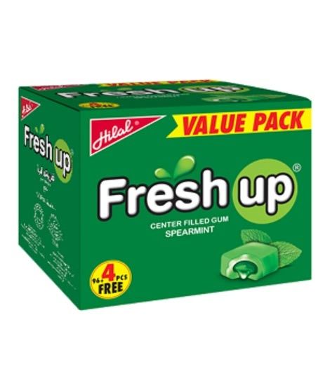 Fresh up Spearmint Bubble Gum Box - Pack of 100 (Rs 2/- Per Piece)