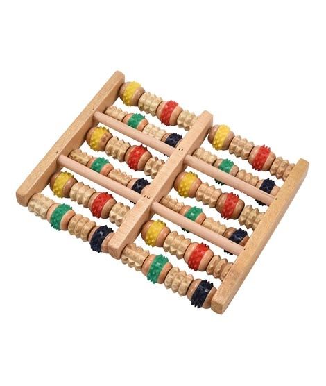 G-Mart Byepain Wooden Foot Massage Roller