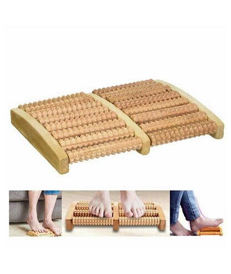 G-Mart Wooden Roller Foot Massager