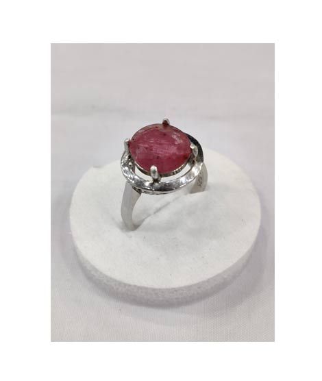 Gilgit Bazaar Ruby Stone Silver Ring (23)