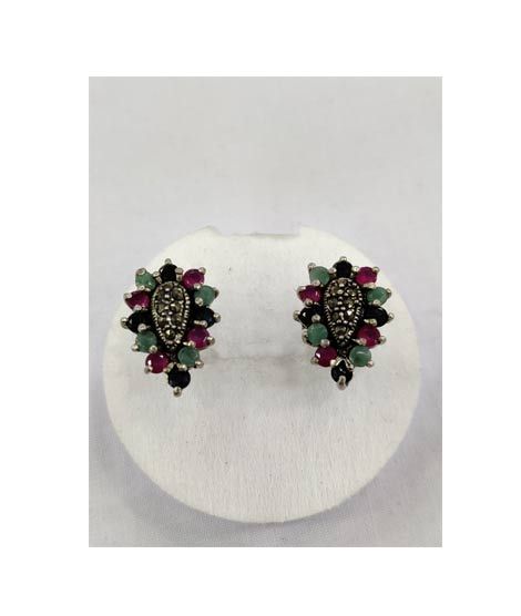 Gilgit Bazaar Multi Stone Earrings (12)