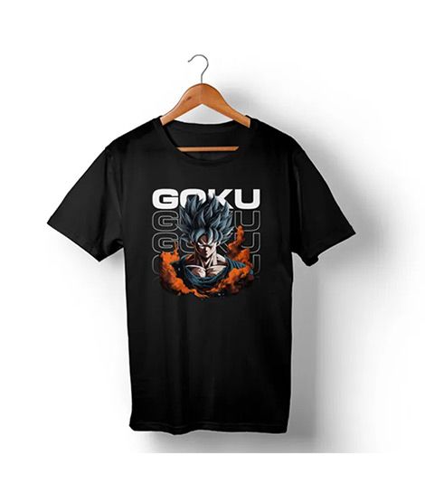 Genteez Goku Digital Printed T Shirt For Men