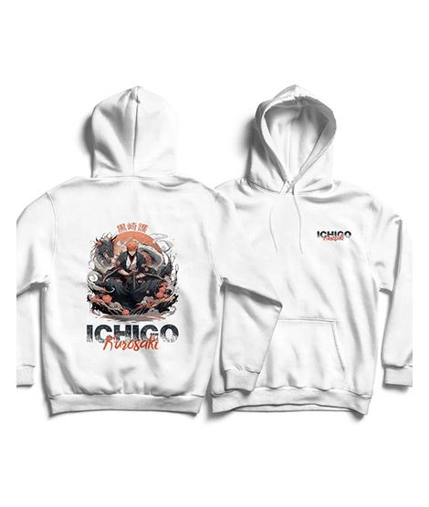 iShopping - Genteez Ichigo Kurosaki Digital Printed Pullover Hoodie For Men