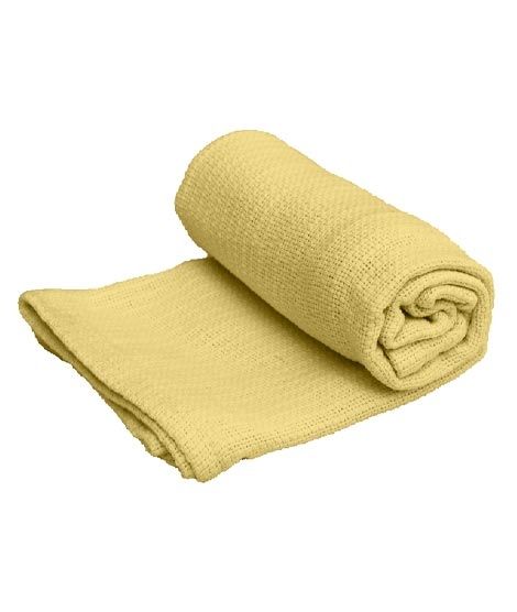 iShopping - Home n Baby Spun Weave Baby Blanket Yellow