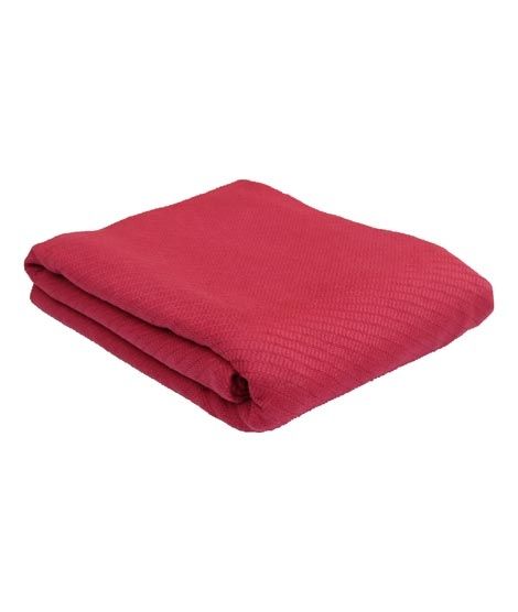 Home n Baby Rayhal Cotton Blanket Maroon Twin