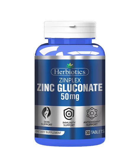 iShopping - Herbiotics Zinplex Zing Gluconate Dietary Supplement 50mg - 30 Tab