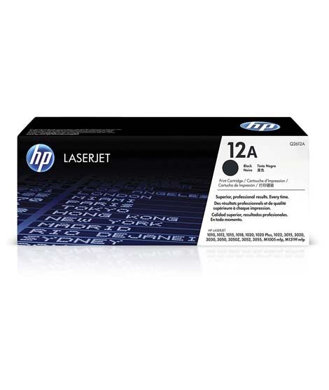 HP 12A LaserJet Toner Cartridge Black (Q2612A)