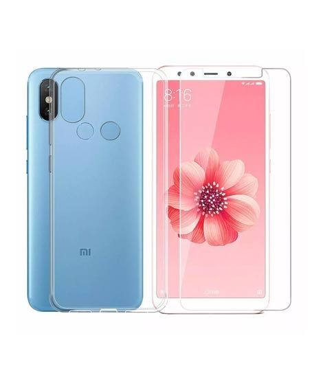 iShopping - iPaky Transparent Case & Tempered Glass For Mi A2 & 6x (AMT-6588)