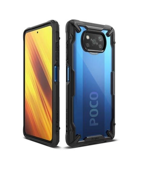 Ringke Fusion X Rugged Black Case For Poco X3 NFC (AMT-0847)