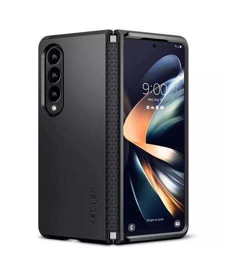 iShopping - Spigen Tough Armor Case For Galaxy Z Fold 4 - Matte Black (ACS05105)