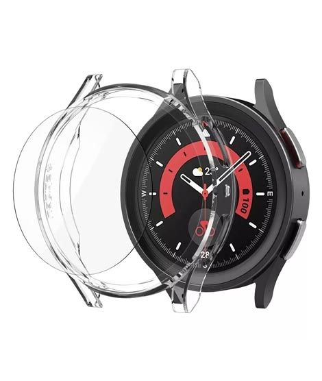 Spigen Thin Fit Case & Tempered Glass For 45mm Galaxy Watch 5 Pro (ACS05400)