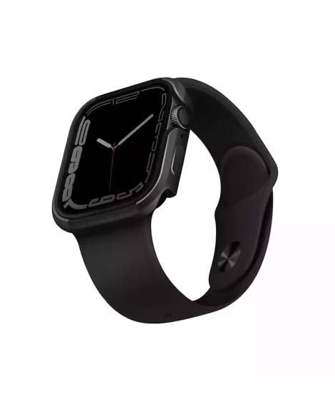 Uniq Valencia Watch Case For Apple Series 1-8 44mm Graphite