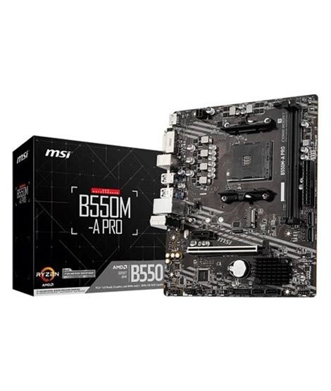 iShopping - MSI Pro Series B550M-A PRO AMD Ryzen AM4 Motherboard