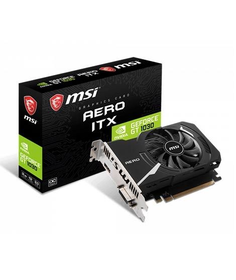 MSI GeForce GT 1030 AERO ITX 2GD4 OC 2GB Graphics Card