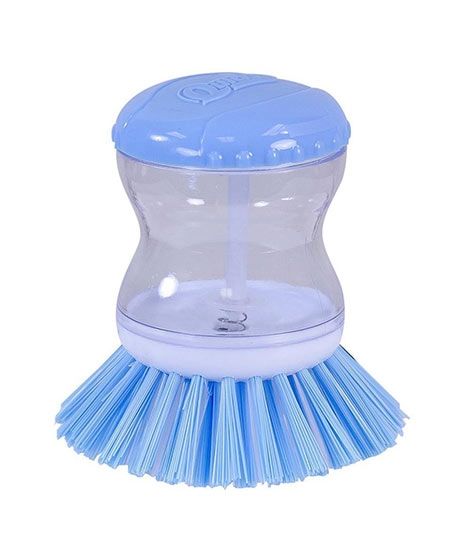 Israr Mall Soap Dispenser Dish Cleaning Brush Blue