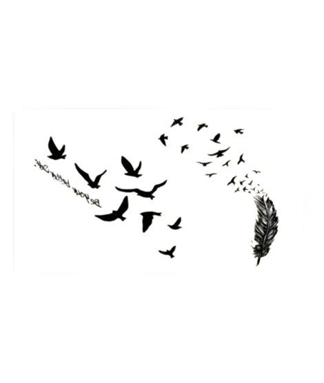 iShopping - Ferozi Traders Flying Birds Feather Tattoo Sticker