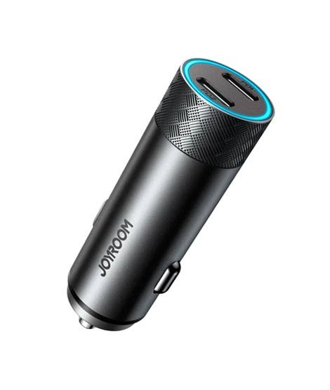 Joyroom 50w Dual-Port PD Car Charger Gray (JR-CL13)