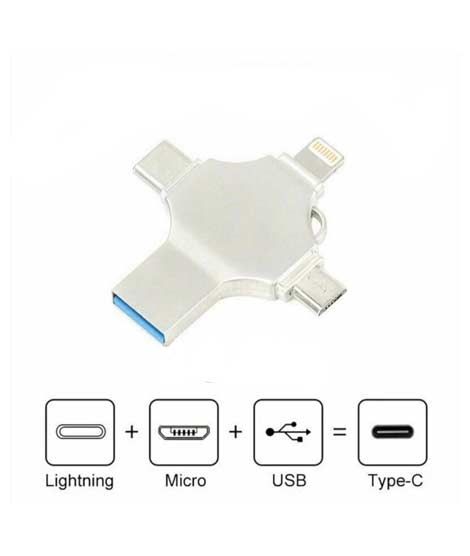 iShopping - Jtechzone 4 in 1 OTG 64GB USB Flash Drive (LXM-904)